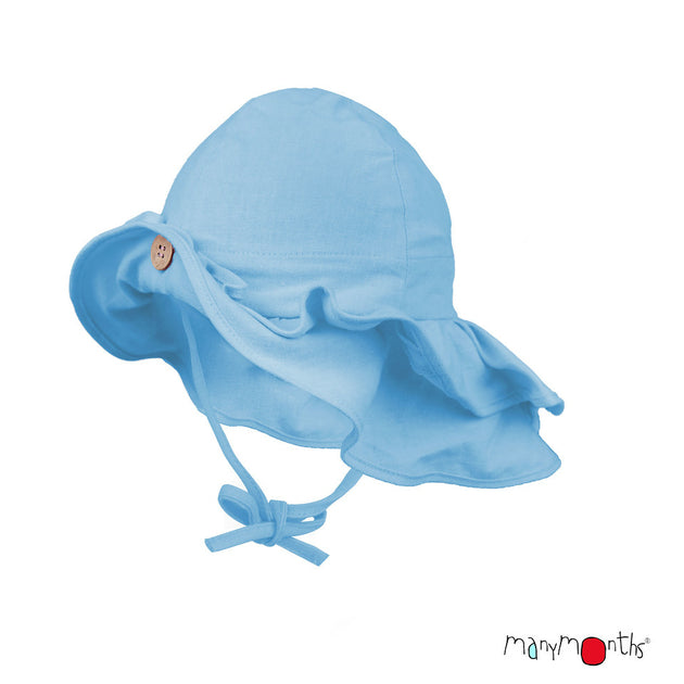 ManyMonths Chapeau d'été Bonny Chanvre/coton bio Pool Turquoise