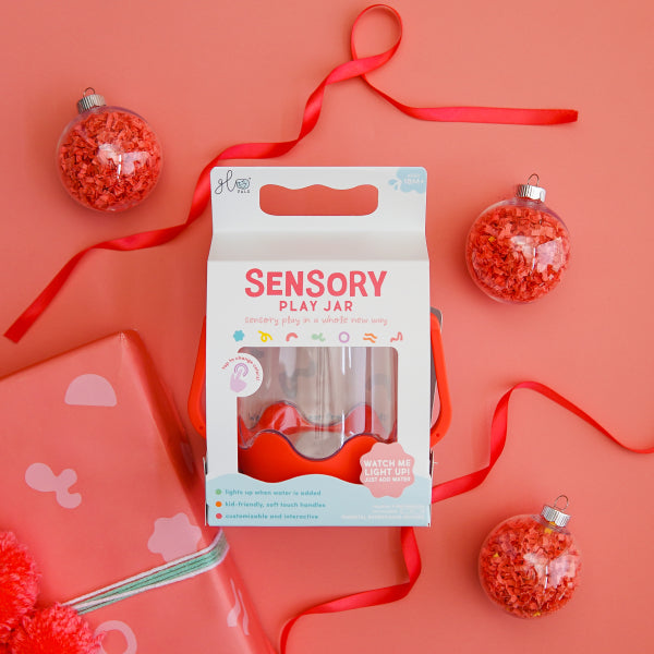 Bouteille Sensorielle à remplir Glo Pals Rouge
