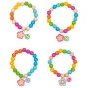 Goki Bracelet en bois coloré Flower Power