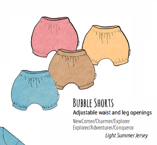 ManyMonths short bloomer chanvre et coton bio - différents coloris