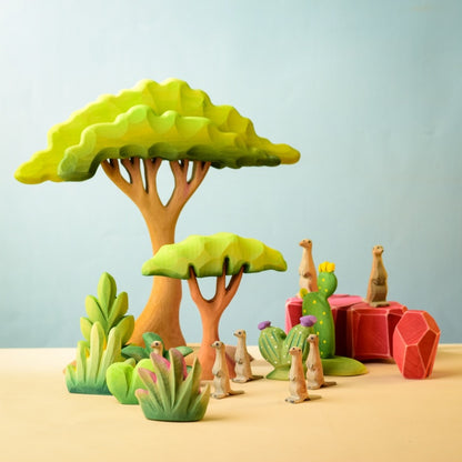 BumbuToys Buisson du désert en bois