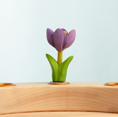 BumbuToys Figurine en bois pour couronne de célébration - Crocus