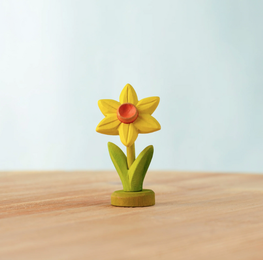 BumbuToys Figurine en bois pour couronne de célébration - Jonquille