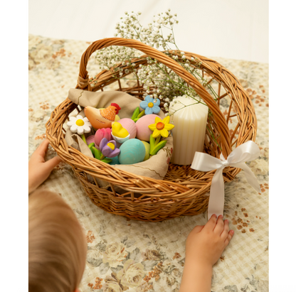 BumbuToys Figurine en bois pour couronne de célébration - Myosotis
