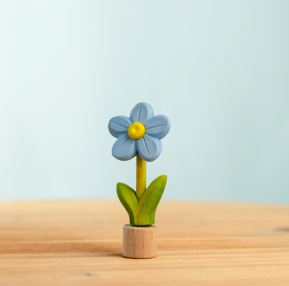 BumbuToys Figurine en bois pour couronne de célébration - Myosotis
