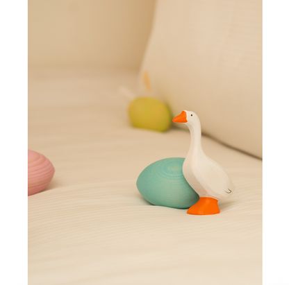 BumbuToys Figurine en bois pour couronne de célébration - Oie