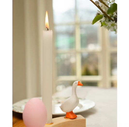 BumbuToys Figurine en bois pour couronne de célébration - Oie