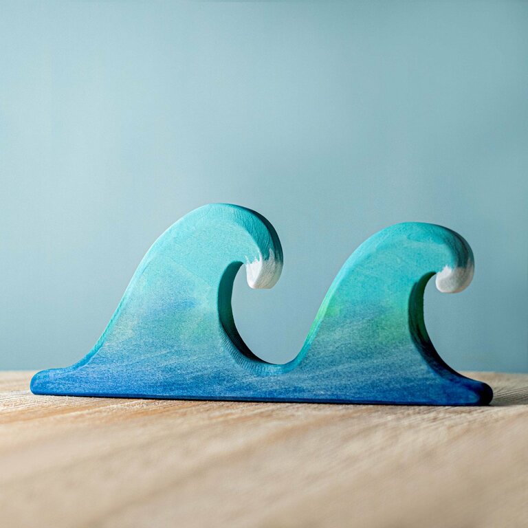 BumbuToys Vagues en bois pour jeu libre Petit Monde
