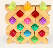 24 Grands blocs translucides colorés Bauspiel