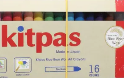 Kitpas Crayons de cire multisurfaces et vitres - Lot de 16 couleurs