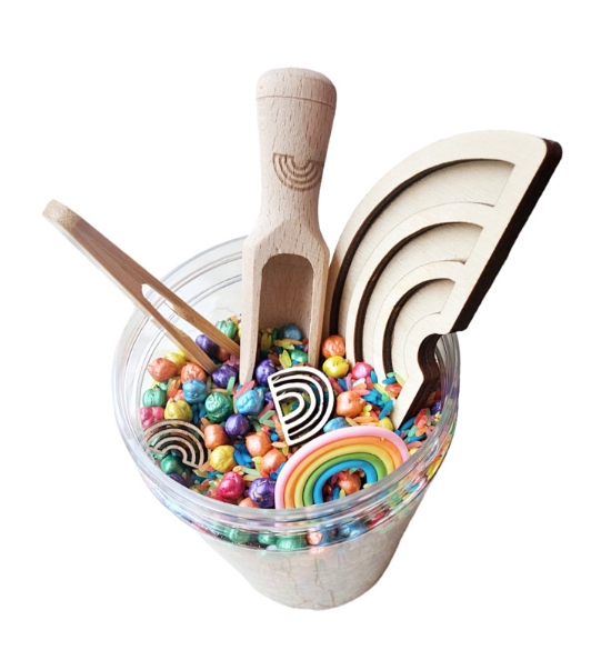 Pour and Play Mix Arc-en-ciel Lot complet pour le jeu sensoriel - Sensory Fun