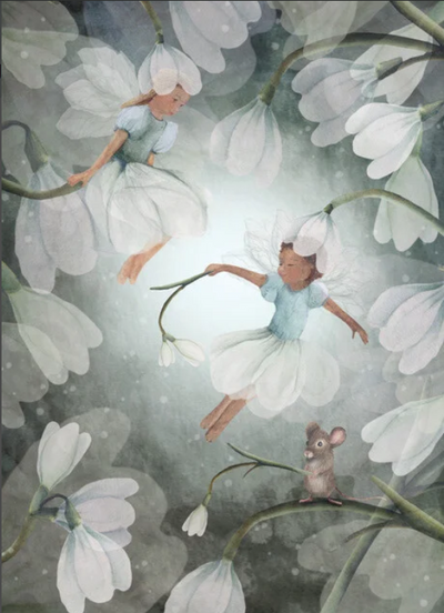 Carte Postale Snowdrop Wiggle - Ilustratrice Bijdehansje