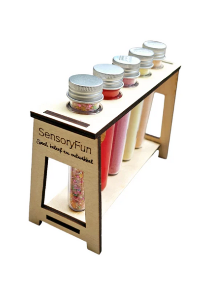 SensoryFizz Support pour Jeu de potions magique 5 tubes