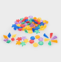 Tickit Coquillages translucides - Lot de 72