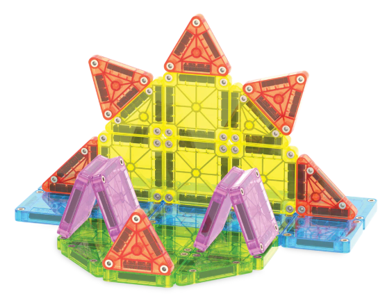 Magna-Tiles Jeu magnétique Set de voyage Deluxe - 55 pièces