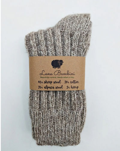 Chaussettes en laine/alpaga/coton/chanvre Anna - Lana Bambini
