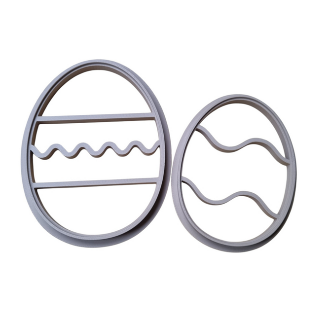 Kiddi Grands emporte-pièces œufs de Pâques pour jeu sensoriel - Lot de 2