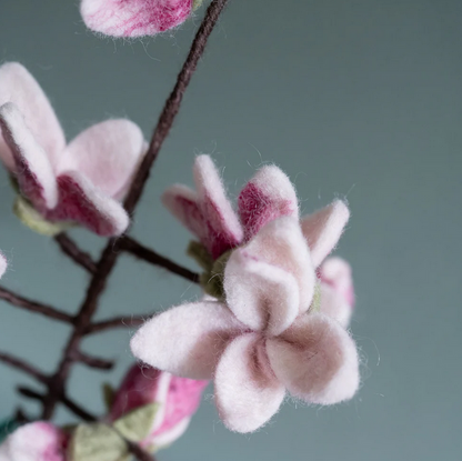 Sjaal met Verhaal Branche de Fleurs de Magnolia en feutrine de laine