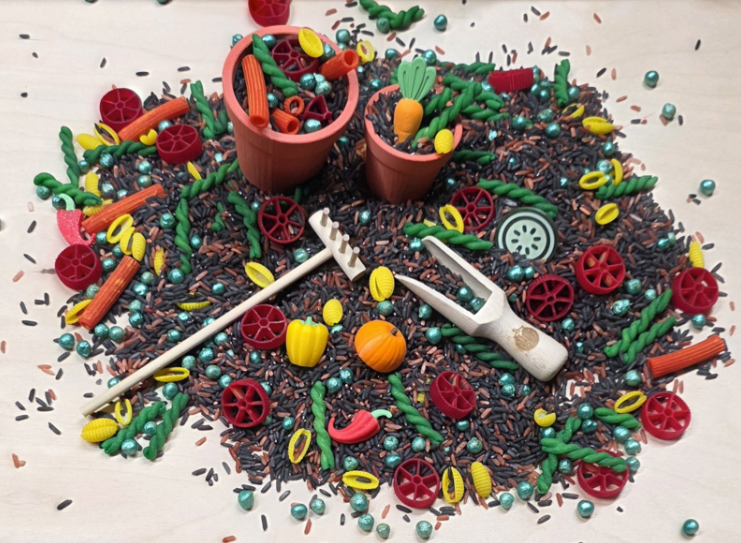 Pour and Play Mix Légumes Lot complet pour le jeu sensoriel - SensoryFun