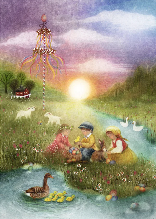 Carte Postale First light of Easter - Ilustratrice Bijdehansje