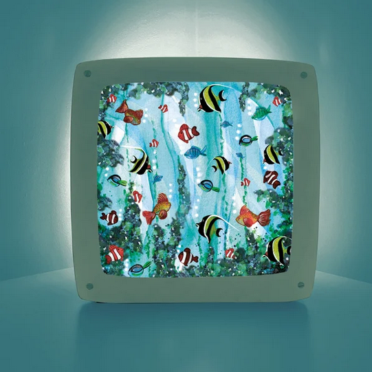 Carte à insérer pour Lampe Au fil des Saisons - Illustratrice Bijdehansje - Fish