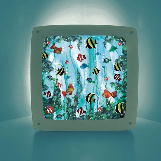 Carte à insérer pour Lampe Au fil des Saisons - Illustratrice Bijdehansje - Fish