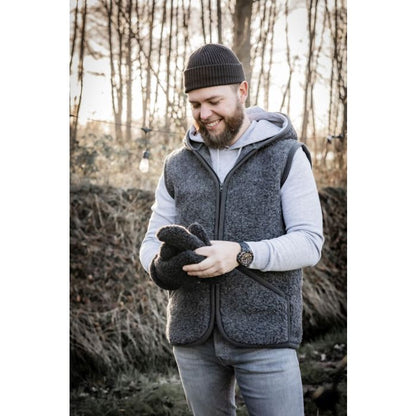 Alwero Gilet sans manches en laine Everest Anthracite