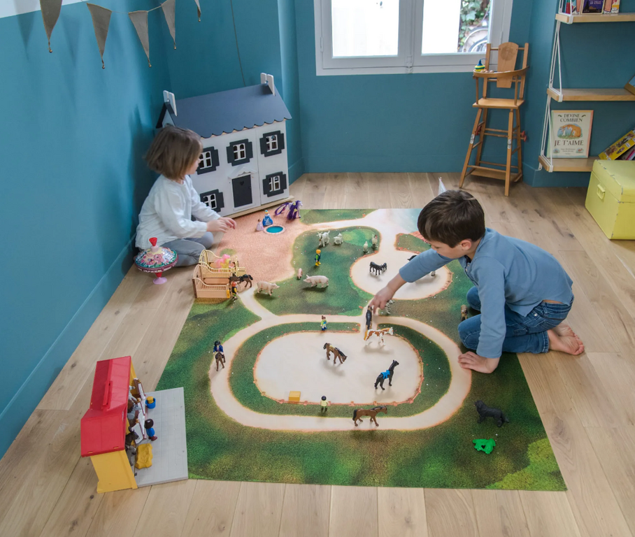 Grand Tapis de jeu Carpeto Centre Equestre 120 x 180cm