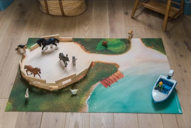 Tapis de jeu Carpeto Centre équestre 90 x 60 cm