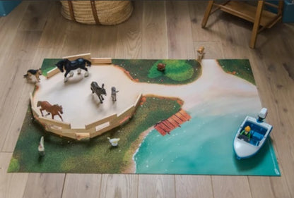 Tapis de jeu Carpeto Centre équestre 90 x 60 cm