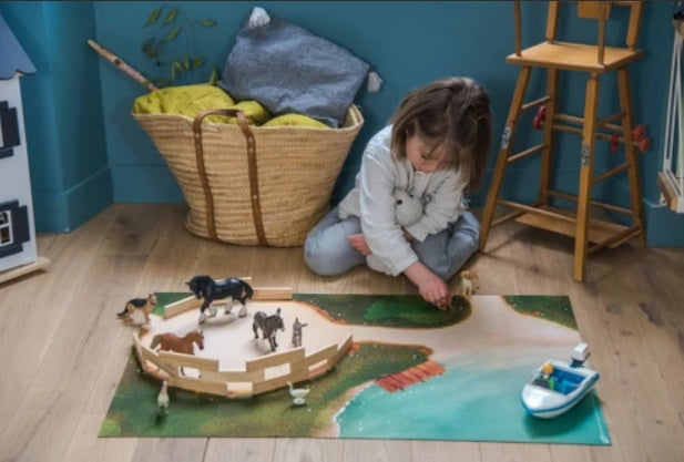 Tapis de jeu Carpeto Centre équestre 90 x 60 cm
