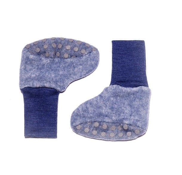 COSILANA Chaussons bébé en laine Bleu
