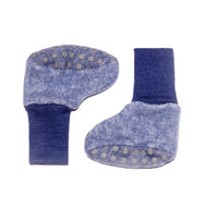 COSILANA Chaussons bébé en laine Bleu