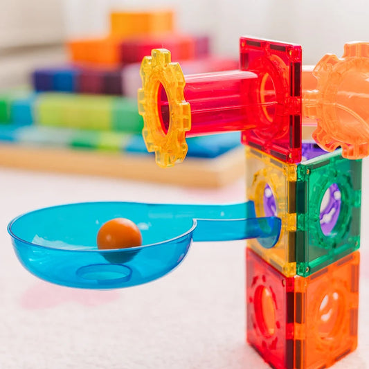 Knikkerbaan Magnetisch bouwspeelgoed TileTek van Learn & Grow Toys - 88 onderdelen