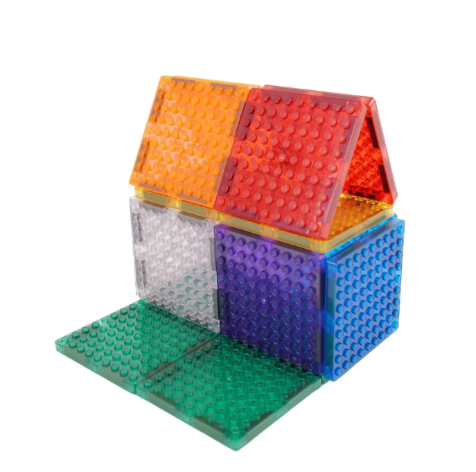 Cleverclixx Brick Tiles Pack Intense Magnetic Tiles - Lot de 16