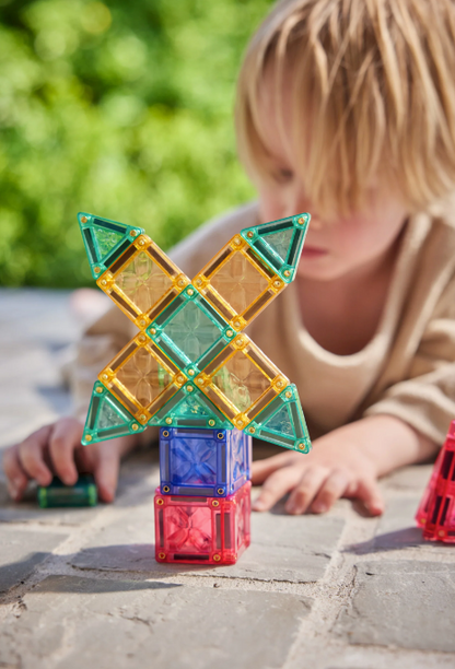Cleverclixx Jeux magnétiques MINI pack Pastel - 28 pièces + boite de transport