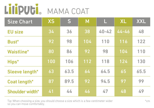 Liliputi Mamacoat manteau de portage et grossesse 4 en 1 Neptune