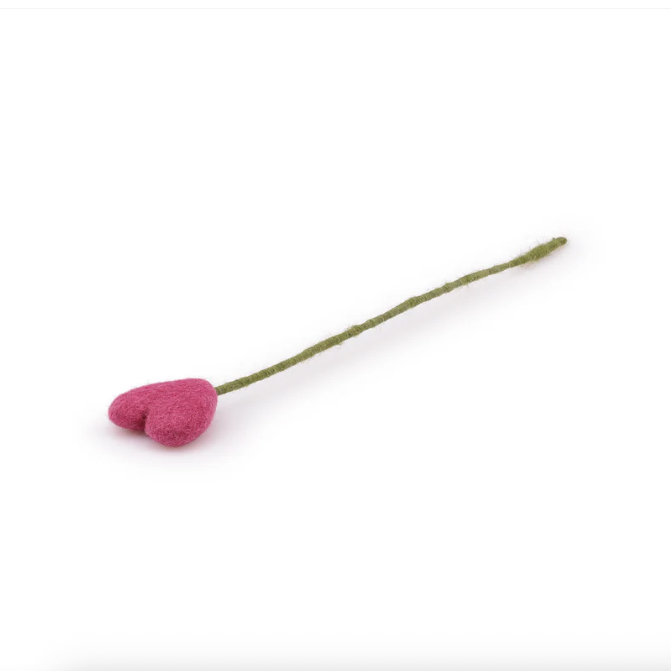 Coeur branche décorative en feutrine de laine - Sjaal met Verhaal