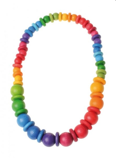 Collier Arc-en-ciel Perles et perles plates GRIMM's