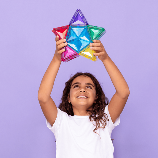 Connetix Jeu magnétique Etoile lumineuse 28 pièces