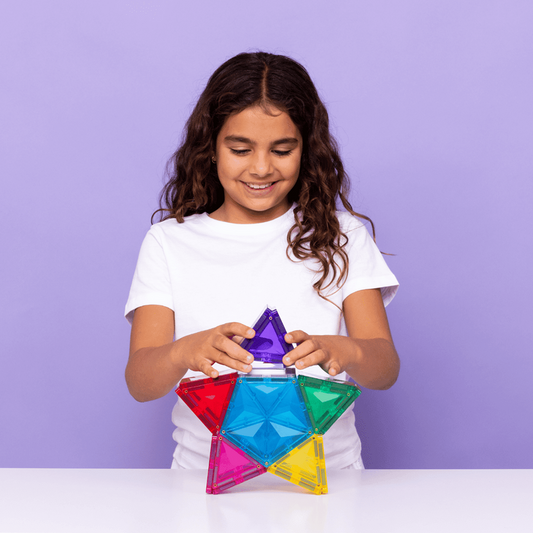 Connetix Jeu magnétique Etoile lumineuse 28 pièces