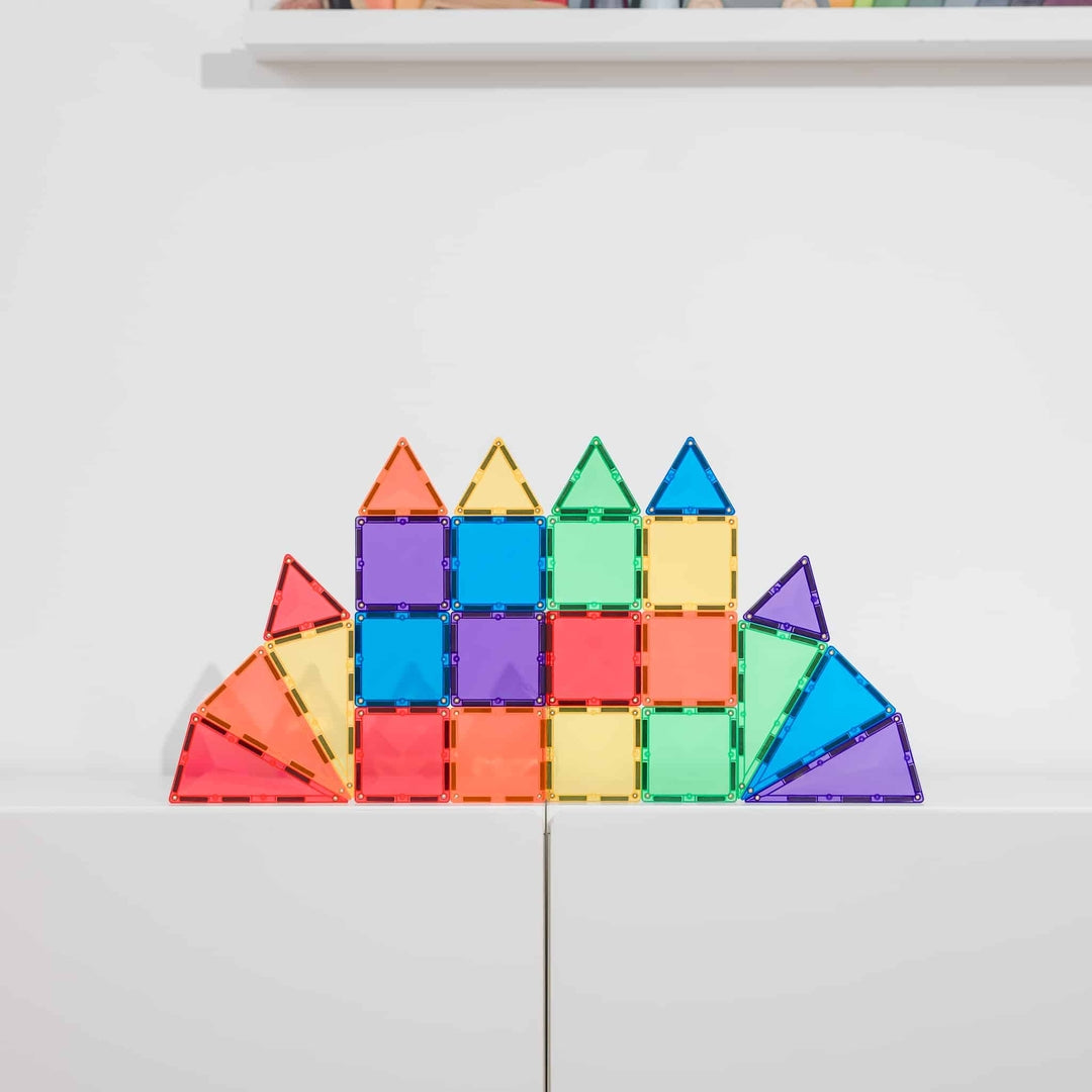 Connetix Jeu magnétique Mini pack Arc-en-ciel 24 pièces