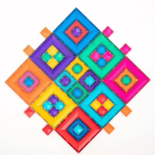 Connetix Jeu magnétique Portails colorés - Bright Portal pack 48 pièces