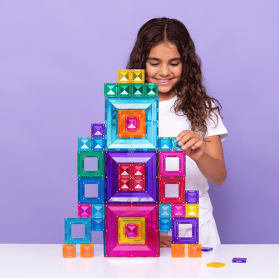 Connetix Jeu magnétique Portails colorés - Bright Portal pack 48 pièces