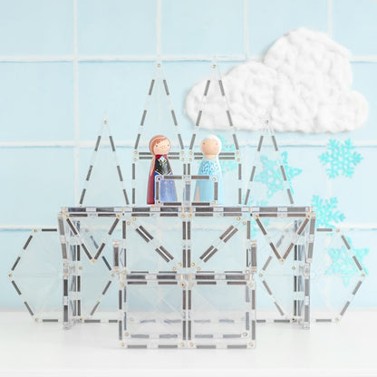 Connetix Tiles Jeu magnétique Starterset Transparent - 34 pièces