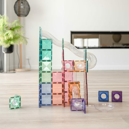 Connetix Pack d'extension parcours de billes pastel - 80 pièces