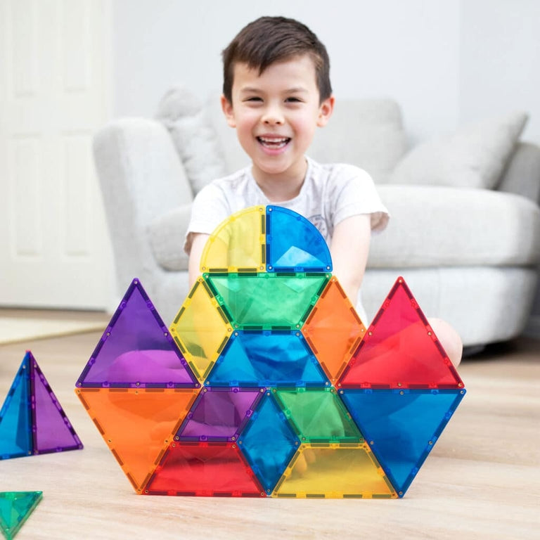 Connetix Tiles Jeu magnétique Formes Arc-en-ciel Lot de 36