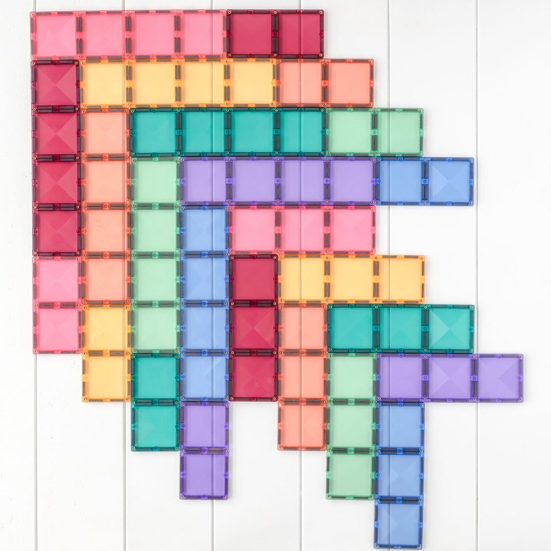 Connetix Tiles Jeu magnétique Rectangles Pastel Lot de 24
