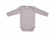 Cosilana Body manches longues laine/soie gris chiné