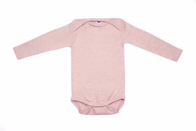 Cosilana Body manches longues laine/soie rose chiné